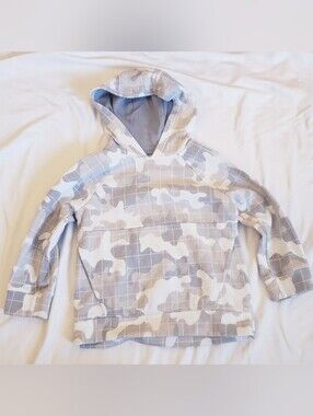 Boys Xersion Gray Camouflage Hoodie